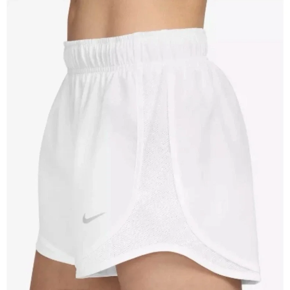 Nike Dri-FIT Tempo Running Shorts Womens‎ Extra Small XS White Lined Mesh Gym